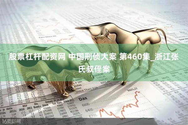 股票杠杆配资网 中国刑侦大案 第460集_浙江张氏叔侄案