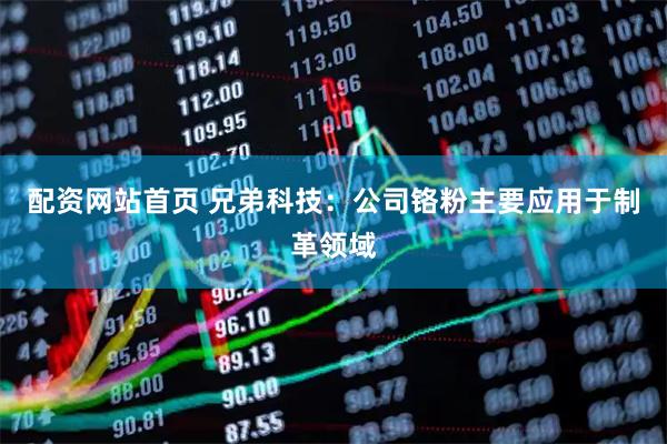 配资网站首页 兄弟科技：公司铬粉主要应用于制革领域